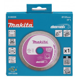 D-80226 Disco de diamante 125 x 22,23 mm, Banda continua